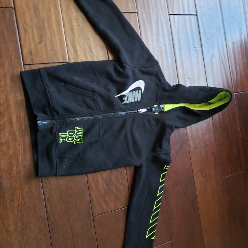 Boys Black Preowned Nike Hoodie